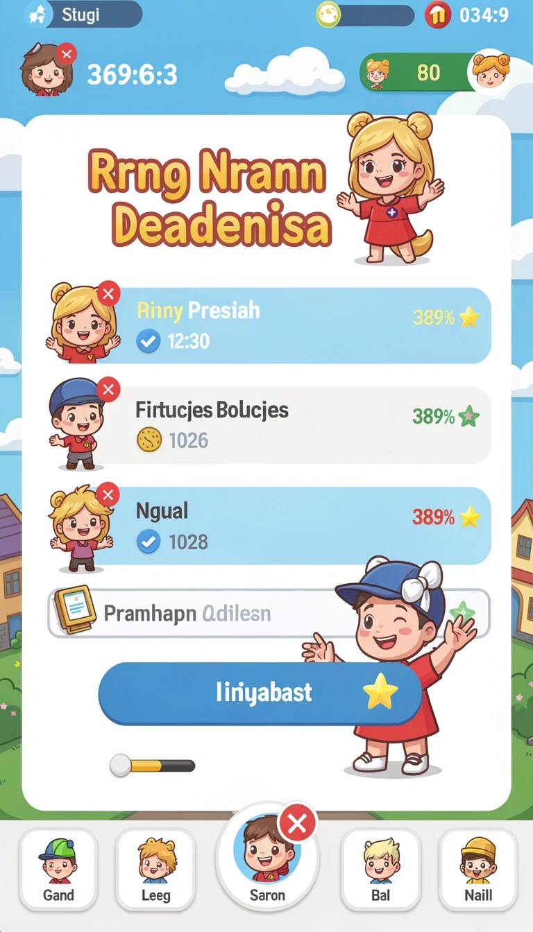 Tampilan antarmuka togelqris di Android